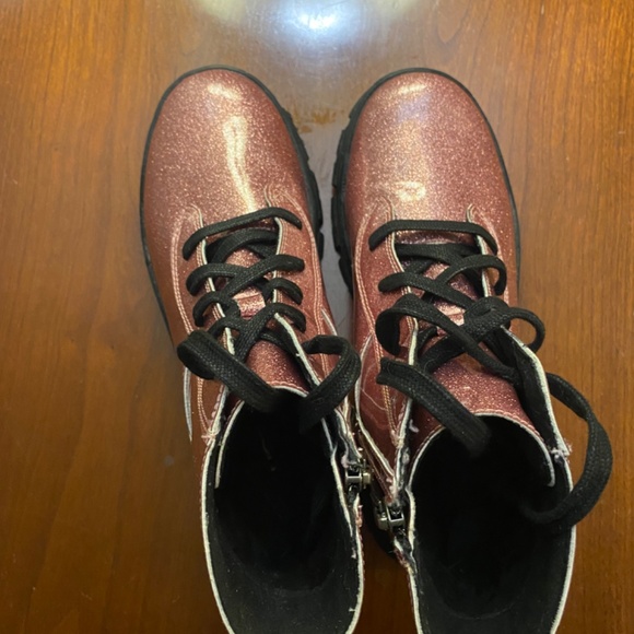 Pink sparkle Ugg boots, big kid size 5 - Picture 6 of 8